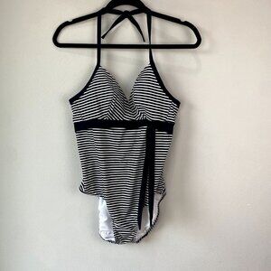 Freya Tootsie Black One Piece Swimsuit Striped 36D